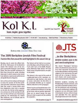 The 2019 Berkshire Jewish Film Festival - Fourteen films from around the world highlighted in this season's line-up - ShulCloud