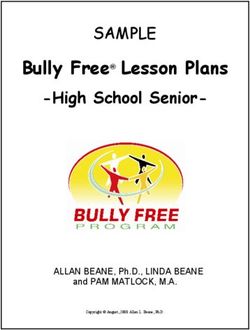 Bully Free Lesson Plans - SAMPLE -High School Senior
