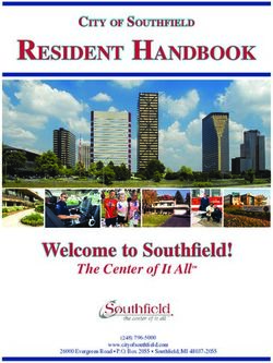 Resident Handbook - Welcome to Southfield! The Center of It All - City of Southfield