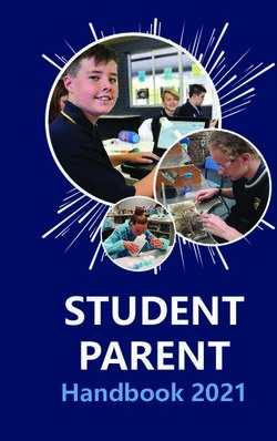 STUDENT PARENT Handbook 2021 - Woodvale Secondary College
