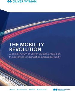 THE MOBILITY REVOLUTION - A compendium of Oliver Wyman articles on the potential for disruption and opportunity