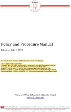 Policy and Procedure Manual - Effective: July 1, 2020 - Fresno State