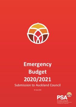 Emergency Budget 2020/2021 - Submission to Auckland Council - PSA