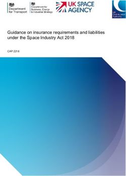 Guidance on insurance requirements and liabilities under the Space Industry Act 2018 - CAP 2218