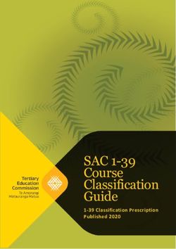 SAC 1-39 Course Classification Guide - 1-39 Classification Prescription Published 2020 - Tertiary Education ...