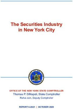 THE SECURITIES INDUSTRY IN NEW YORK CITY - THOMAS P. DINAPOLI, STATE COMPTROLLER OFFICE OF THE NEW YORK STATE COMPTROLLER