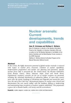 Nuclear arsenals: Current developments, trends and capabilities