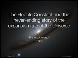 The Hubble Constant and the never-ending story of the expansion rate of the Universe - ESO Bruno Leibundgut