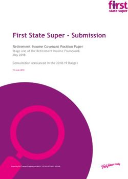 First State Super - Submission - Retirement Income Covenant Position Paper Stage one of the Retirement Income Framework May 2018 Consultation ...