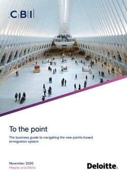 Educating for the modern world - The business guide to navigating the new points-based immigration system CBI/Pearson education and skills annual ...