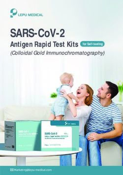 SARS-COV-2 ANTIGEN RAPID TEST KITS FOR SELF-TESTING - PERIOS MEDICAL DEVICES