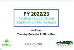 FY 2022/23 Federal / Local Grant Application Workshops - via Zoom Thursday, December 9, 2021 - 10am - City of Livermore