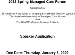 2022 Spring Managed Care Forum Speaker Application Due Date: Thursday, January 6, 2022 - Sponsored by The American Association of Integrated ...