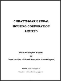 CHHATTISGARH RURAL HOUSING CORPORATION LIMITED - Detailed Project Report on Construction of Rural Houses in Chhattisgarh - Department of Panchayat