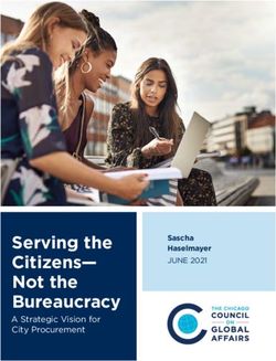 Serving the Citizens- Not the Bureaucracy - Sascha Haselmayer JUNE 2021 - Chicago Council on ...