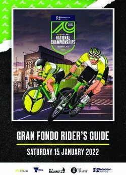 GRAN FONDO 2022 - RIDER GUIDE - Road Nationals