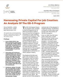 Harnessing Private Capital For Job Creation: An Analysis Of The EB-5 Program