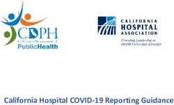 California Hospital COVID-19 Reporting Guidance