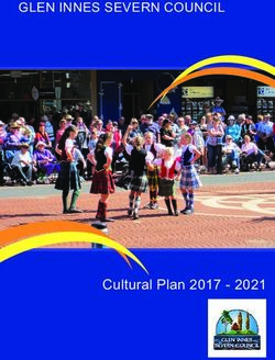 GLEN INNES SEVERN COUNCIL - Cultural Plan 2017 2021