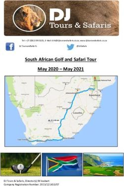 South African Golf and Safari Tour May 2020 - May 2021