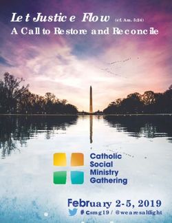 Let Justice Flow (cf. Am. 5:24) A Call to Restore and Reconcile - February 2-5, 2019 - United States Conference of Catholic Bishops
