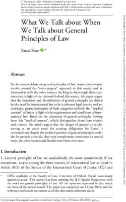 What We Talk about When We Talk about General Principles of Law - Oxford Academic Journals