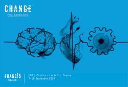 2021 Clinical Leader's Course 7-10 September 2020 - Francis ...