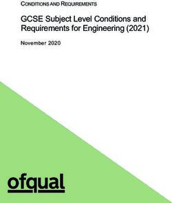GCSE Subject Level Conditions and Requirements for Engineering (2021) - CONDITIONS AND REQUIREMENTS - Gov.uk