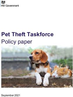 Pet Theft Taskforce Policy paper - September 2021 - GOV.UK