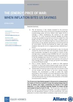 THE (ENERGY) PRICE OF WAR: WHEN INFLATION BITES US SAVINGS - Allianz