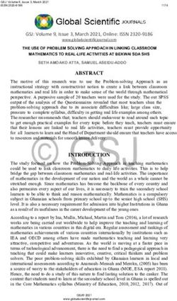 ABSTRACT GSJ: Volume 9, Issue 3, March 2021, Online: ISSN 2320-9186 - Global Scientific ...