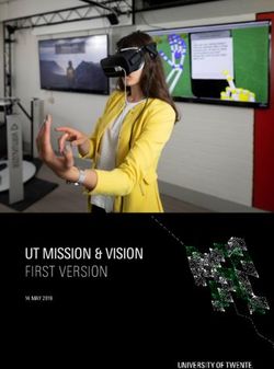 UT MISSION & VISION FIRST VERSION - 14 MAY 2019
