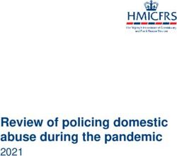 Review of policing domestic abuse during the pandemic 2021