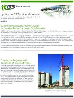 Update on G3 Terminal Vancouver