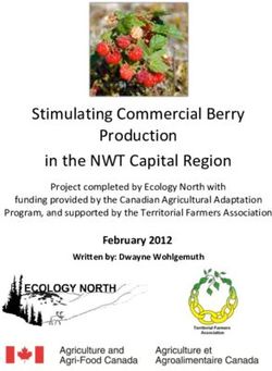 Stimulating Commercial Berry Production in the NWT Capital Region - Ecology North