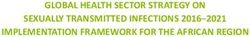 GLOBAL HEALTH SECTOR STRATEGY ON SEXUALLY TRANSMITTED INFECTIONS 2016-2021 IMPLEMENTATION FRAMEWORK FOR THE AFRICAN REGION - WHO Africa