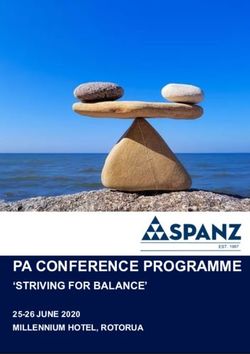 PA CONFERENCE PROGRAMME - 'STRIVING FOR BALANCE' 25-26 JUNE 2020 MILLENNIUM HOTEL, ROTORUA - spanz