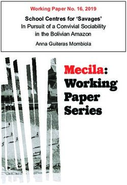 School Centres for 'Savages' - Working Paper No. 16, 2019 In Pursuit of a Convivial Sociability - Mecila