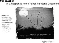 U.S. Response to the Kairos Palestine Document