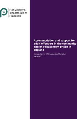 Accommodation and support for adult offenders in the community and on release from prison in England - An inspection by HM Inspectorate of ...