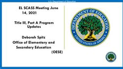 (OESE) - EL SCASS Meeting June 14, 2021 Title III, Part A Program Updates Deborah Spitz Office of Elementary and Secondary Education