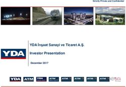 YDA İnşaat Sanayi ve Ticaret A.Ş. Investor Presentation - December 2017 - KAP