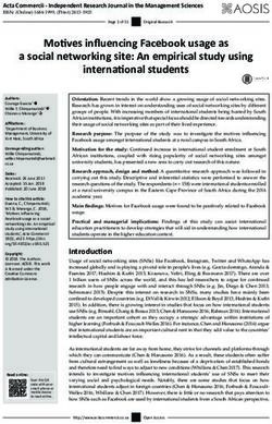 Motives influencing Facebook usage as a social networking site: An empirical study using international students