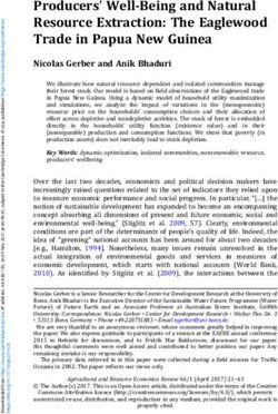Producers' Well-Being and Natural Resource Extraction: The Eaglewood Trade in Papua New Guinea