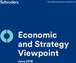 Economic and Strategy Viewpoint - June 2018 - For professional investors and advisers only - Schroders