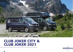 CLUB JOKER CITY & CLUB JOKER 2021 - Westfalia Mobil