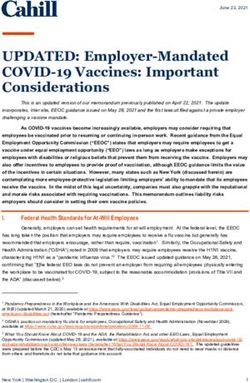 UPDATED: Employer-Mandated COVID-19 Vaccines: Important Considerations - Cahill ...