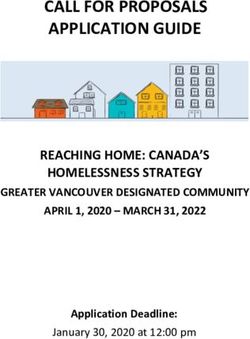 CALL FOR PROPOSALS APPLICATION GUIDE - REACHING HOME: CANADA'S HOMELESSNESS STRATEGY - Vancity ...