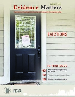 Evidence Matters EVICTIONS - HUD User