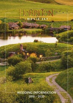 WEDDING INFORMATION 2018 2020 - Hobbiton Movie Set Tours